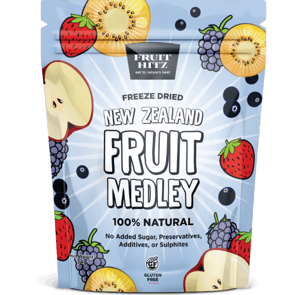 Freeze Dried New Zealand Fruit Medley 34g